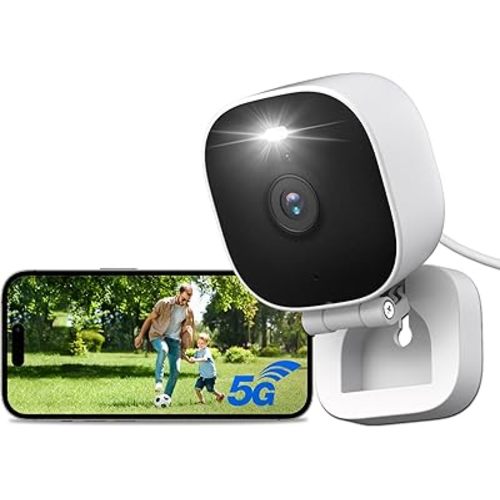 Vimtag Security Camera Outdoor 2.5K, 2.4G/5G Smart Wi-Fi Cameras for Home Security with Color Night Vision, Motion Activated Spotlight/Siren, IP66,2-Way Audio, Support Cloud/512G SD Card Storage,Wired