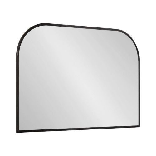 36" x 24" Caskill Framed Arch Wall Mirror Black - Kate & Laurel
