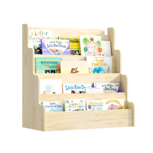 Isabelle & Max™ Wooden Front Facing Bookshelf With Bag Hook | Wayfair