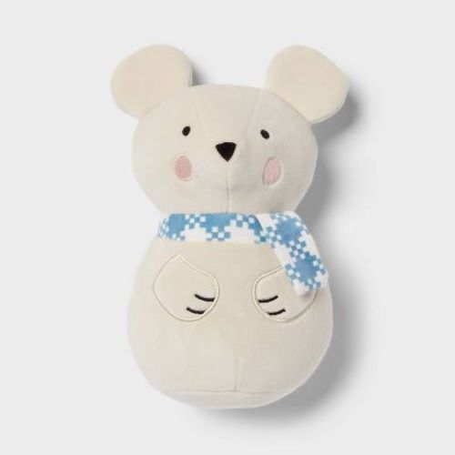 Mini Mouse Kids' Plush - Pillowfort™: Novelty Throw Pillow, Recycled Polyester, Indoor Use, Off-white