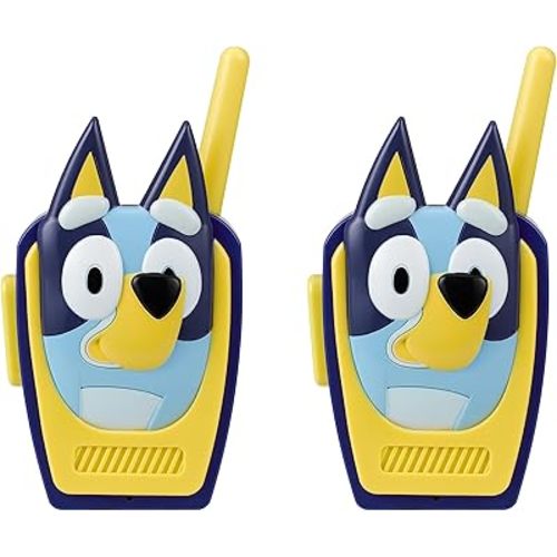 ekids Bluey Toy Walkie Talkies for Kids, Indoor and Outdoor Toys for Kids and Fans of Bluey Toys for Toddlers