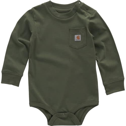 Carhartt Kid's CA5002 Long-Sleeve Pocket Bodysuit