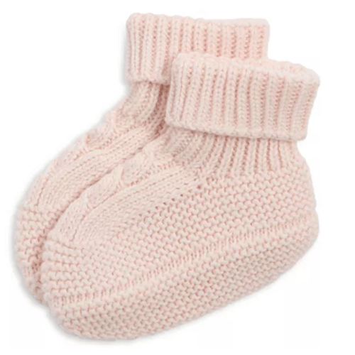 Unisex Cable Knit Bootie Socks - Baby