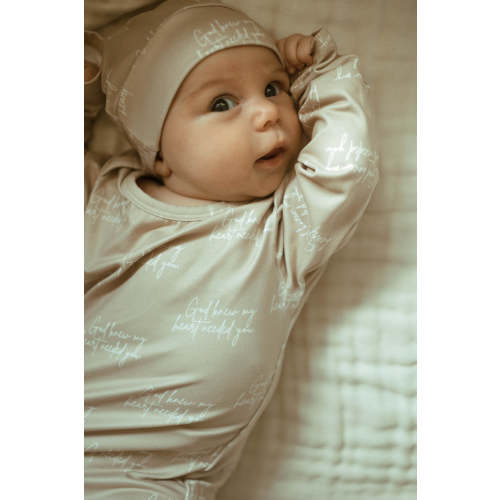 God Knew My Heart Needed You Sleeper & Matching Beanie