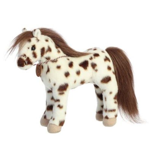 Aurora Large Showstoppers Knabstrupper Breyer Exquisite Stuffed Animal White 13"