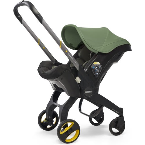 Doona Convertible Infant Car Seat/Compact Stroller System with Base, Desert Green