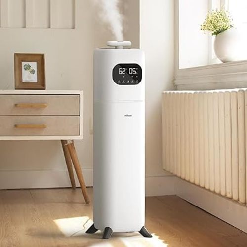 Humidifiers for Bedroom Large Room, 2.3Gal/9L Quiet Humidifiers for Bedroom with Timer, 360°Nozzle, Aroma Box, 3 Speed Ultrasonic Cool Mist Humidifier with Humidistat for Baby Nursery Yoga Plants