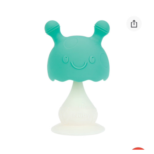 Mushroom Bobble Head Teether Toy