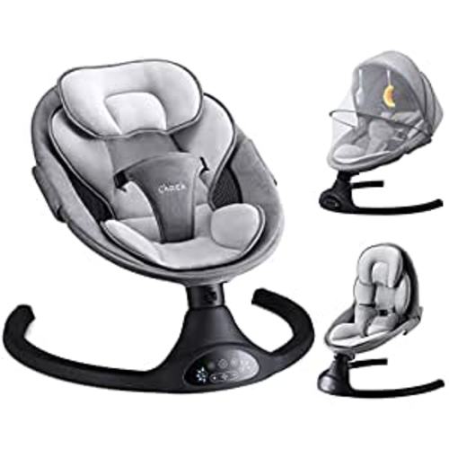 Amazon.com : Larex Baby Swing for Infants | Electric Bouncer for Babies,Portable Swing for Baby Boy Girl,Remote Control Indoor Baby Rocker with 5 Sway Speeds,3 Seat Positions,10 Music and Bluetooth : Baby
