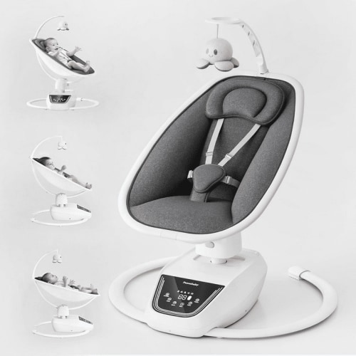 Baby Swing, Multi-Motion Baby Swing, Baby Swings for Infants, Bluetooth Enabled with 5 Unique Motions(White)