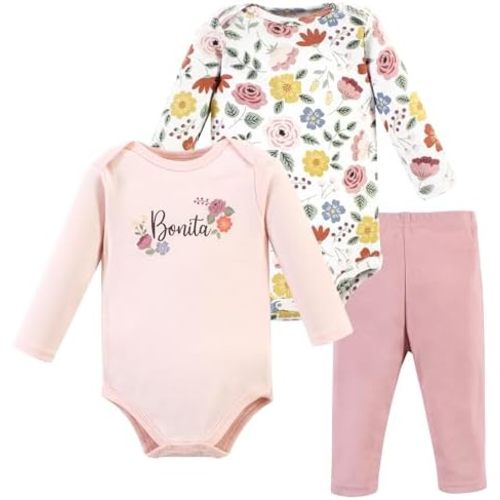 Hudson Baby Unisex Cotton Bodysuit and Pant Set