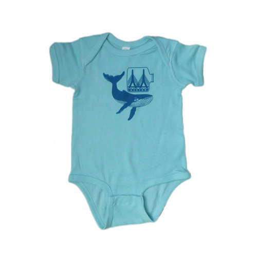 Boston Whale Onesie - Chill Blue
