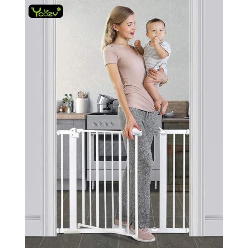 Ycozy Babysafe Baby Gate Dog Gate Metal Safety Gate for Stairs/Doorway/Playpen Auto Close Pet Door Gate for Children Kids Puppy 77cm Tall Width 75-84cm : Amazon.com.au: Baby