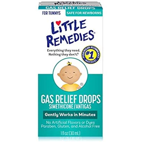 Little Remedies Gas Relief Drops | Natural Berry Flavor | 1 oz. | Pack of 1 | Gently Works in Minutes | Safe for Newborns - 1 Fl Oz (Pack of 1) - 1 Oz