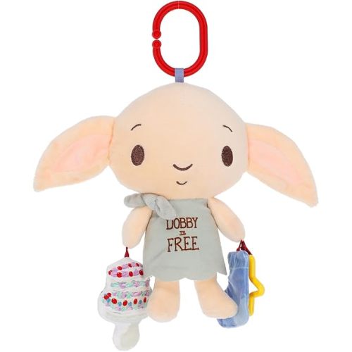 KIDS PREFERRED Dobby Plush Harry Potter Baby Teething Toys 3-6 Months, Halloween Baby Toys & Baby Teether, Minky Fabric Sensory Toys, Learning Toy