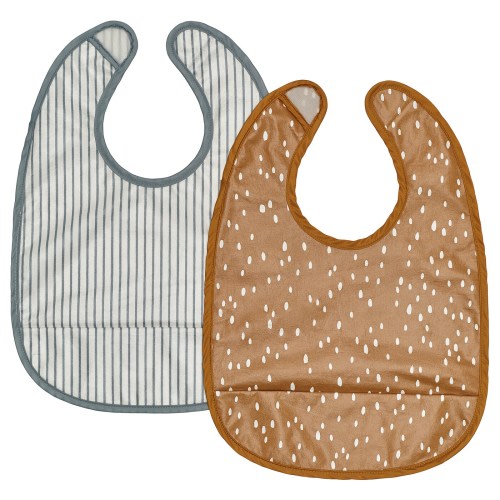 GULDVÄVARE Bib - dark yellow/white