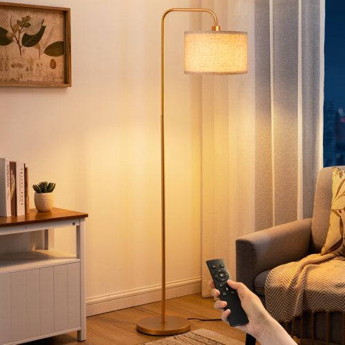 Willa Arlo™ Interiors Ellingsworth 63'' Arched/Arc Floor Lamp with Dimmable Bulb and Remote Control & Reviews | Wayfair