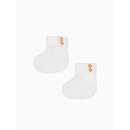 Ivory Cruz Merino Baby Booties