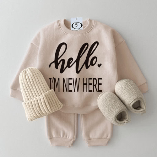 HELLO I&#x27;M NEW HERE Baby 2-piece Set