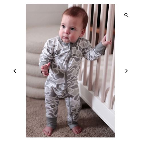 Baby Zip Up - White Camo – BURLEBO