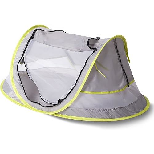 Green Pipe Baby Pop Up Tent - UPF 50+ Sun Shade with Mosquito Net, Beach Umbrella for Girls & Boys
