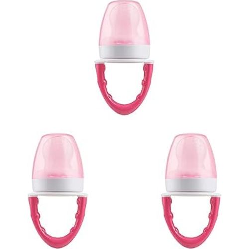 Dr. Brown's Designed to Nourish, Fresh Firsts Silicone Feeder, Pink, One Size (Pack of 3)