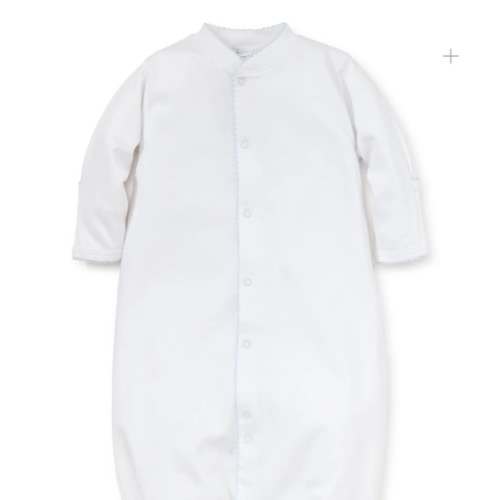 White/Blue Kissy Basics Conv. Gown