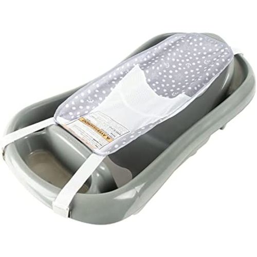 The First Years Sure Comfort Renewed Baby Bathtub — 50% Recycled Plastic — 3-in-1 Newborn to Toddler Bathtub — Baby Bath Essentials