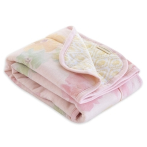 Morning Glory Watercolor Reversible Soft Baby Blanket