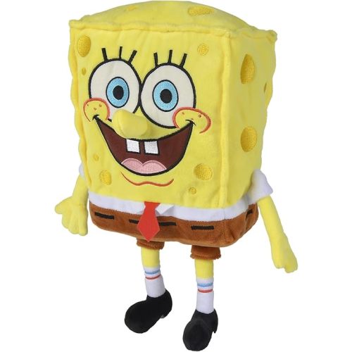 Simba Toys Spongebob Squarepants Plush – Ultra Soft & Cuddly - Kids Toy, Gift for Children, Ages 3+, Yellow, 14 inches (Huggable Collectible)