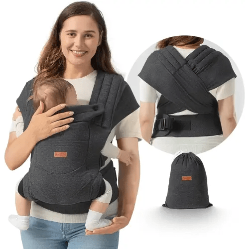 besrey Baby Carrier, Baby Wraps Carrier for Plus Size Mom Dad, Mens Front Back Infant Carrier, Soft Baby Holder Carrier, Baby Gift Wrap, Cloth Shirt Kangaroo Carrier, Forward Chest Carrier