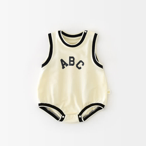 ABC Baby Sleeveless Apricot Bodysuit