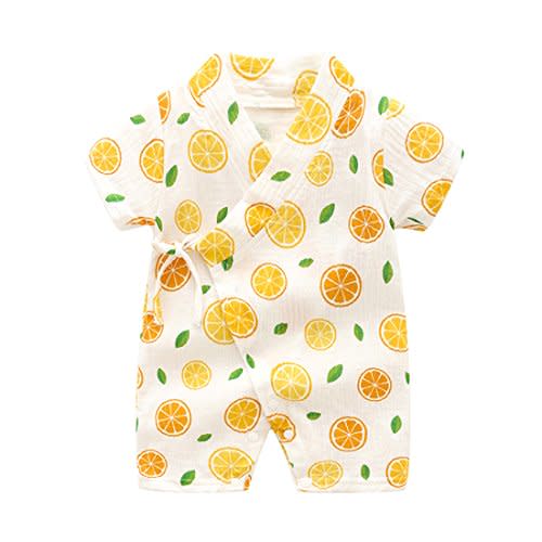 PAUBOLI Kimono Robe Newborn Cotton Yarn Robe Baby Romper Infant Japanese Pajamas…