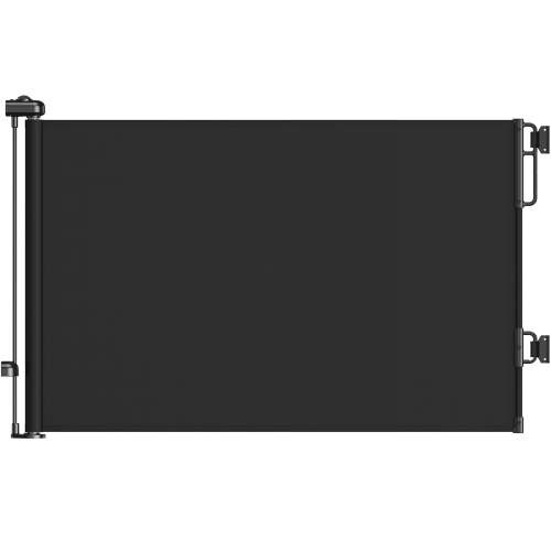 Ophanie Retractable Baby Safety Gate,Extra Wide Mesh Dog Pet Gate 33" Tall, Extends to 76" Wide, Indoor & Outdoor Child Gates for Stair&Doorways, Black