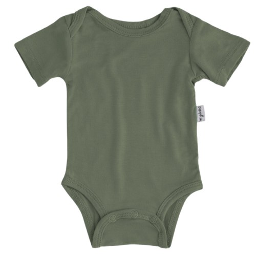 Bamboo Short Sleeve Bodysuits - Solids