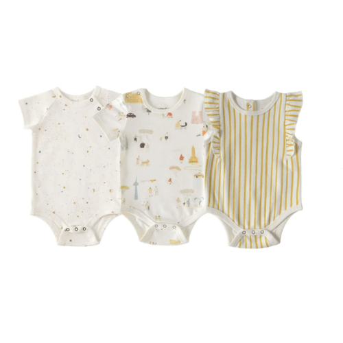 Short-Sleeve One-Piece 3 - Pack, 3-6 months