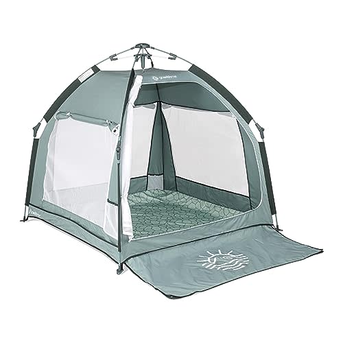 Baby Delight Go with Me Villa Portable Tent and Playard | Kids Tent and Playhouse | Indoor and Outdoor | Green Garden