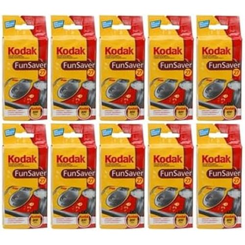 Kodak Fun Saver Single Use Camera (10-Pack) Bundle (10 Items)