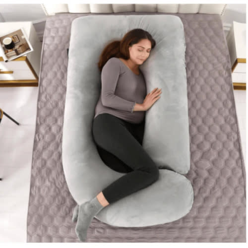 Gray Pregnant Woman Waist Pillow Hot Products Overseas Warehouse Stock 2025 Summer Cool Products