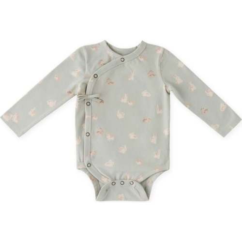 The Littles Long Sleeve Kimono One-Piece, Hoppy-Bunny