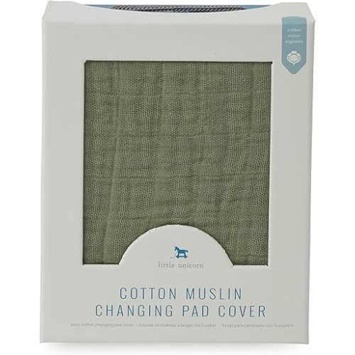 Little Unicorn Premium Changing Pad Cover Muslin - Fern