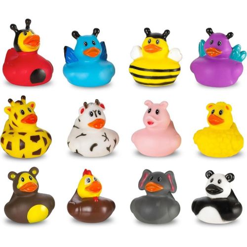 Playbees Rubber Ducks - 12 Pack Of Adorable Duckies