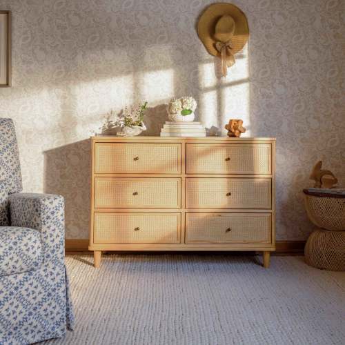 Namesake Marin with Cane 6 Drawer Assembled Dresser
