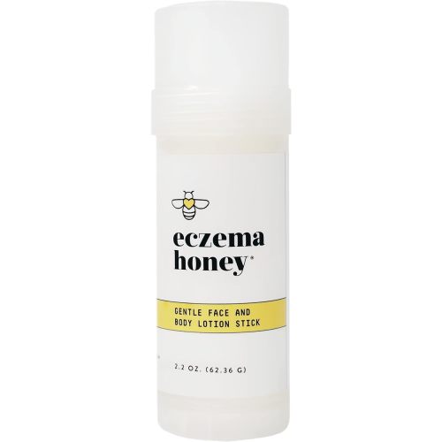 ECZEMA HONEY Gentle Face & Body Lotion Stick - Moisturizing Colloidal Oatmeal Hand Cream for Extremely Dry Skin - Eczema Lotion Helps Psoriasis, Dermatitis & More (2.2 Oz)