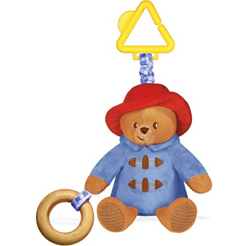YOTTOY Paddington Bear Collection | Baby Activity, Teething & Multi -Sensory Rattle Stroller Toy – 8.5”H