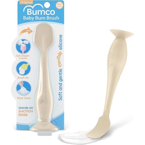 Diaper Cream Spatula - BPA-Free Diaper Bag Essentials, Soft Butt Spatula Baby, Mom-Invented Butt Paste Spatula, Bumco Diaper Cream Spatula, Flexible Diaper Cream Applicator, Bumco Baby Bum Brush