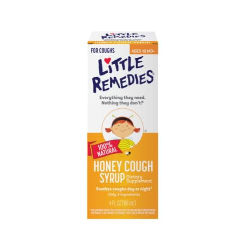 Little Remedies Honey Cough Syrup, 100% Natural, 12 Months & Up, 4 fl oz