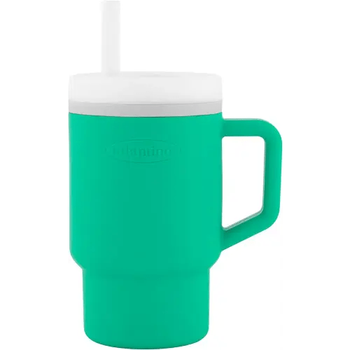 Infantino My 1st Tumbler – Adorable Miniature Tumbler with Leak-Resistant Straw and Toddler-Friendly Handle, Encourages Hydration, Easy to Clean, 9 fl. oz, Alpine