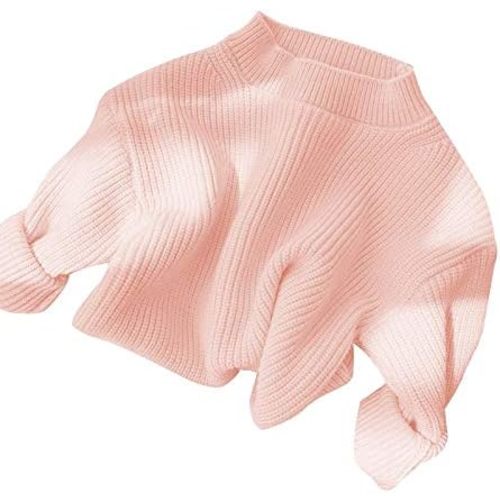 Toddler Baby Girls Loose Long Sleeve Knit Sweaters Warm Pullover Top Fall Winter Clothes Outfits