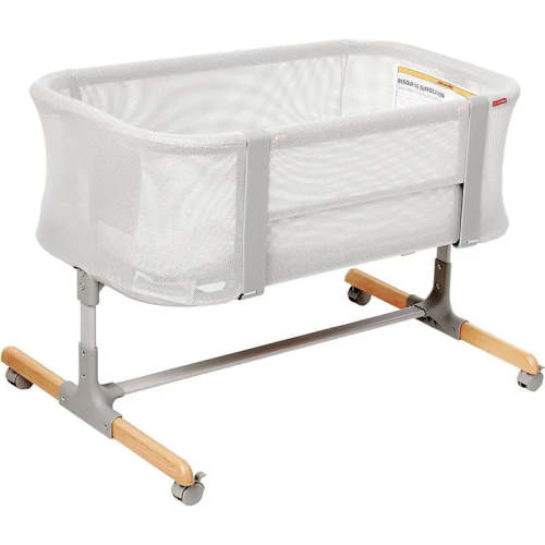 Skip Hop - Baby Bassinet, Cozy Up 2-in-1 Bedside Sleeper & Bassinet, Grey